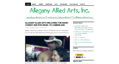 Desktop Screenshot of alleganyalliedarts.org