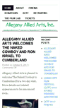 Mobile Screenshot of alleganyalliedarts.org