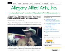 Tablet Screenshot of alleganyalliedarts.org